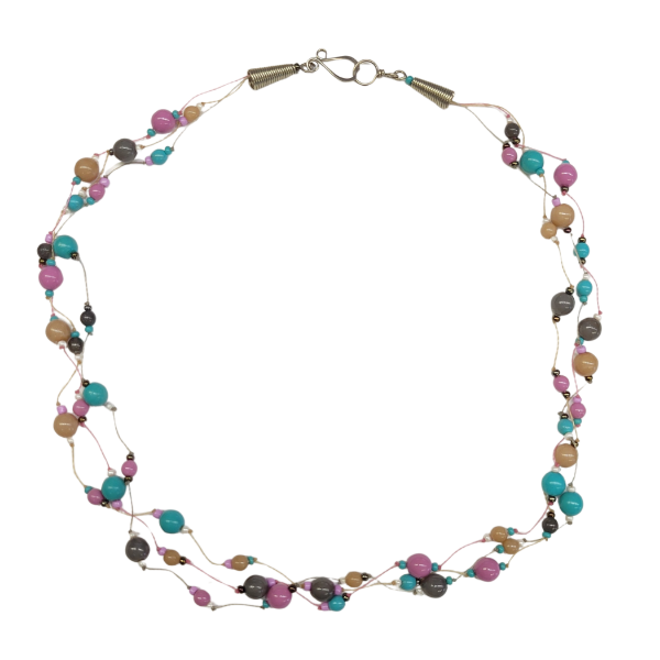 Picture of aerial three strand necklace