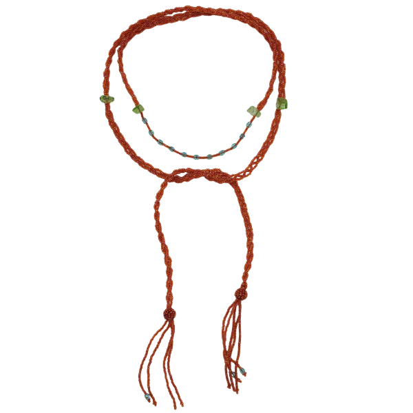 Picture of lariat beaded tie necklace