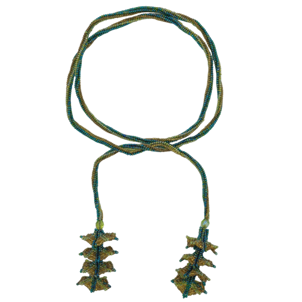 Picture of lariat beaded tie necklace