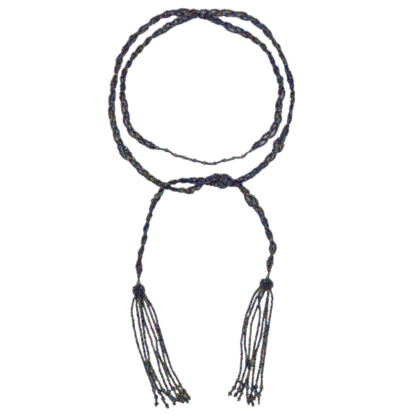 Picture of lariat beaded tie necklace