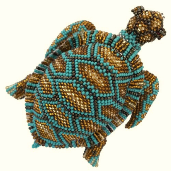Beaded Smiling Turtle