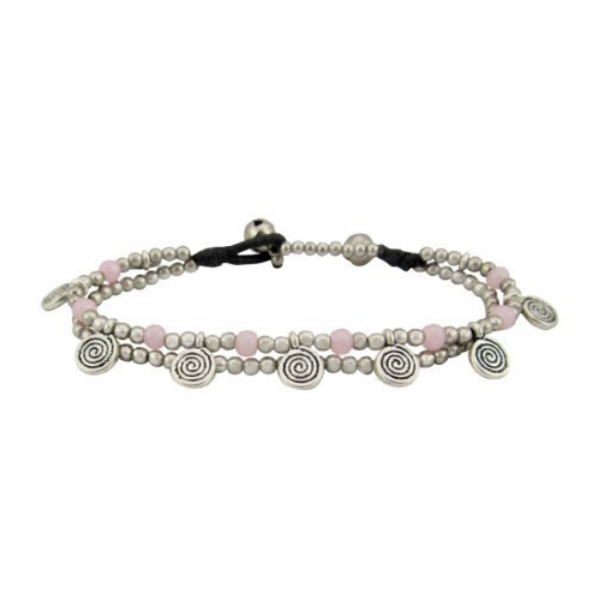 Picture of spiral charm bell anklet
