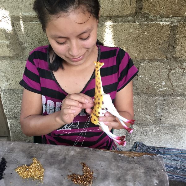 Picture of beaded happy frog