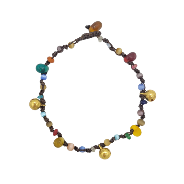 Picture of jippy multicolor bell anklet