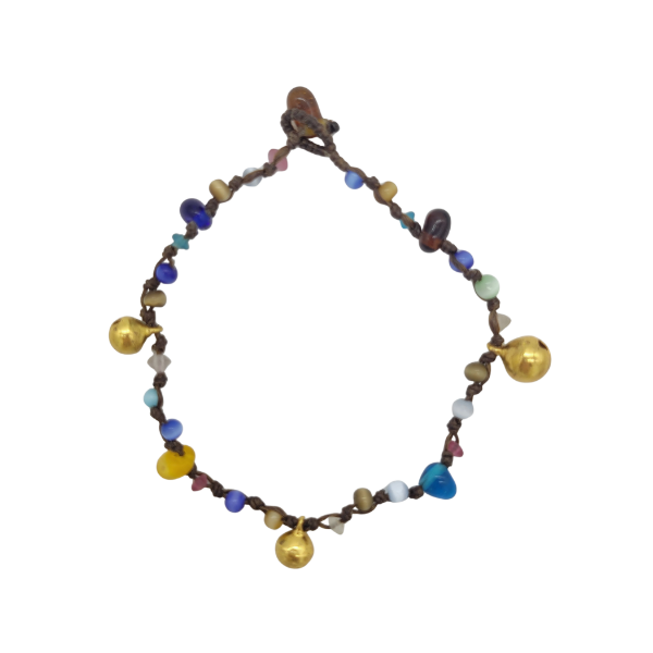Picture of jippy multicolor bell anklet