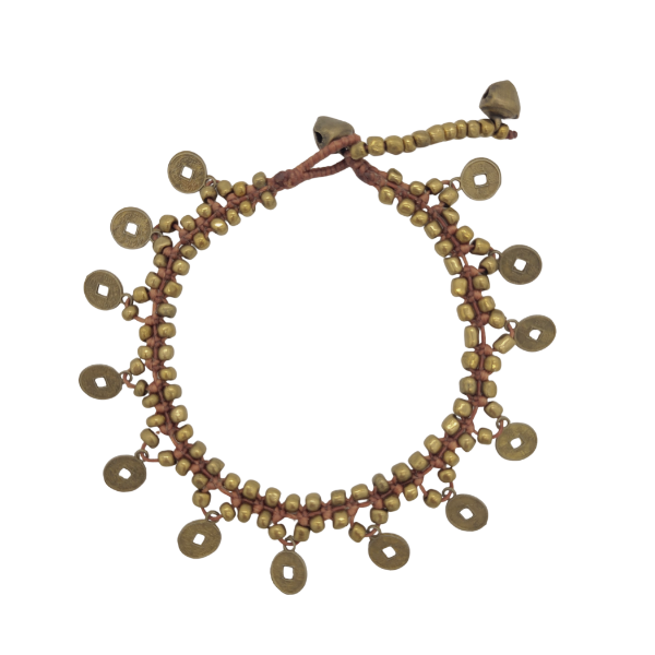 Picture of iching coin anklet