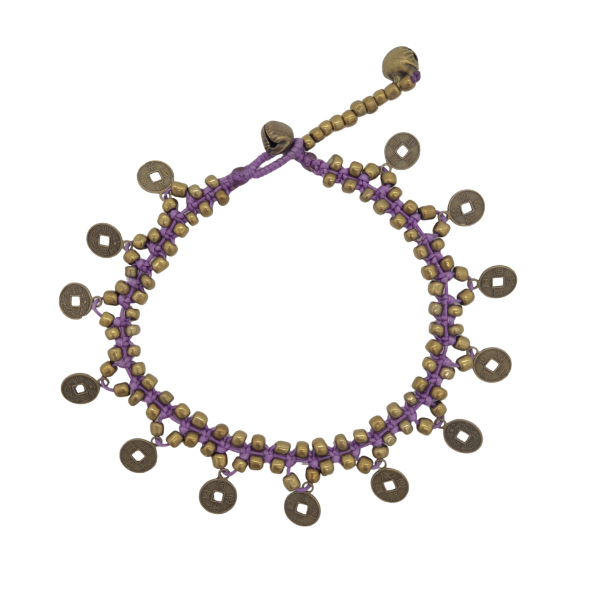 Picture of iching coin anklet