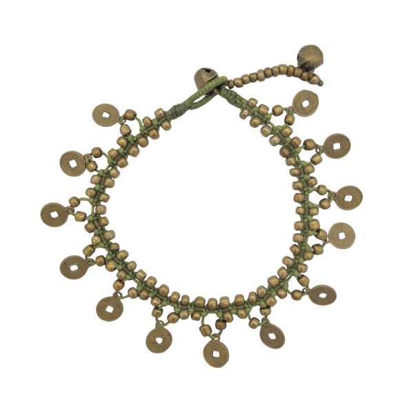Picture of iching coin anklet