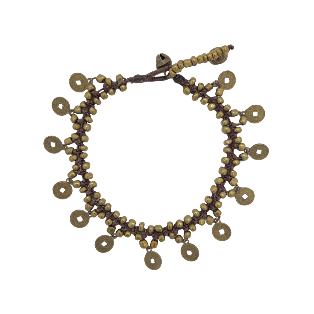 Picture of iching coin anklet