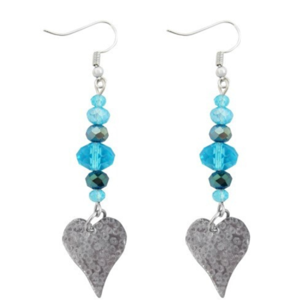 Amore Heart Dangle Earrings