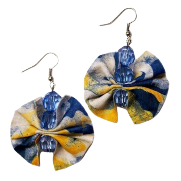 Batik Butterfly Dangle Earrings