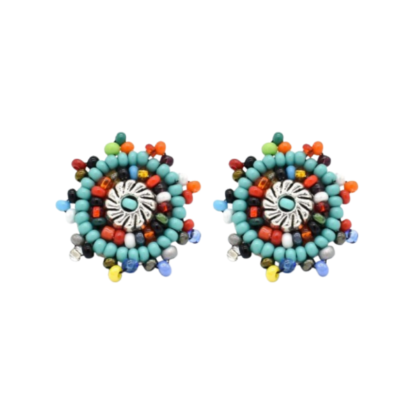 Picture of beaded stud earrings
