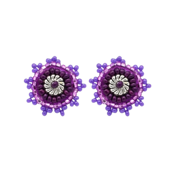 Picture of beaded stud earrings