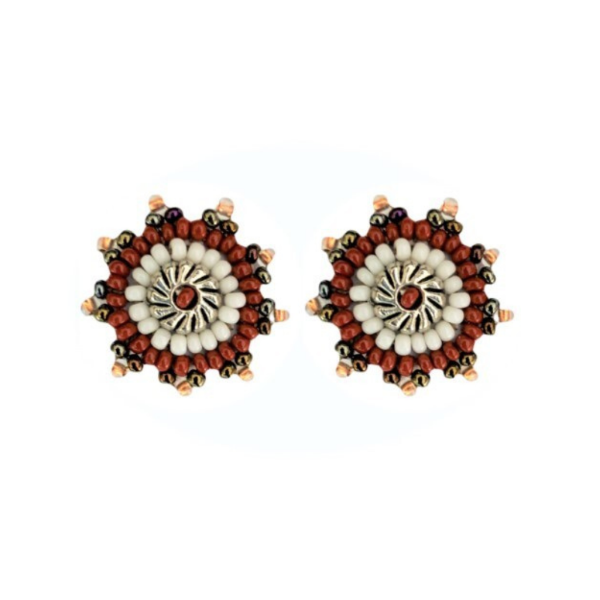 Picture of beaded stud earrings