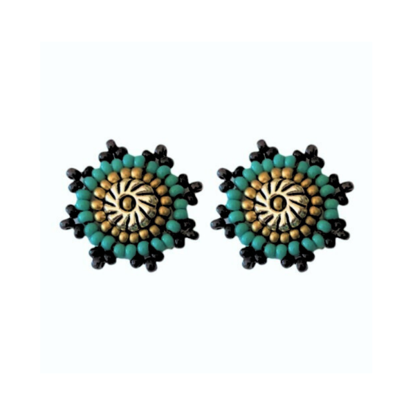 Picture of beaded stud earrings