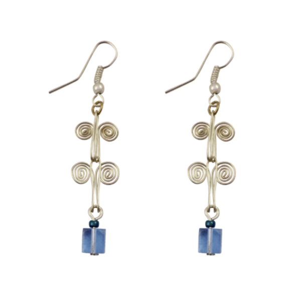 Picture of glass cube earrings