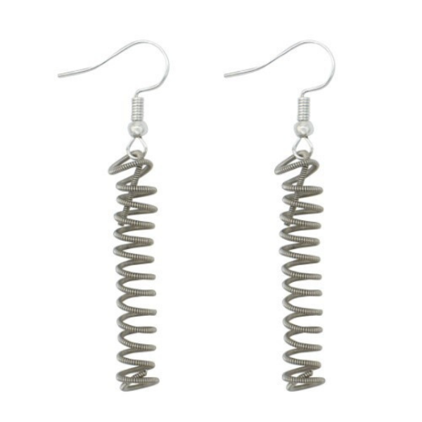 Picture of guitar string earrings