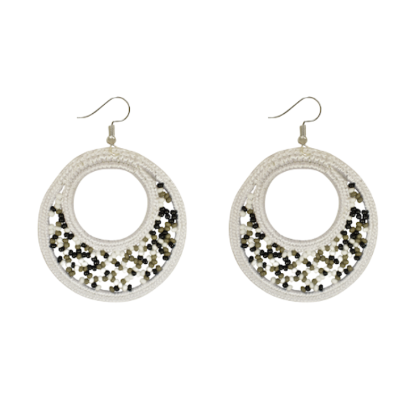 Lupita Beaded Hoop Earrings