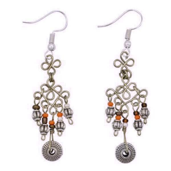 Picture of rosetta charm earrings