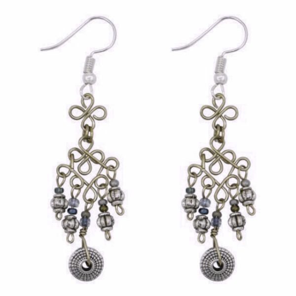 Picture of rosetta charm earrings