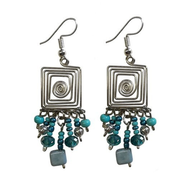 Picture of square wire earrings