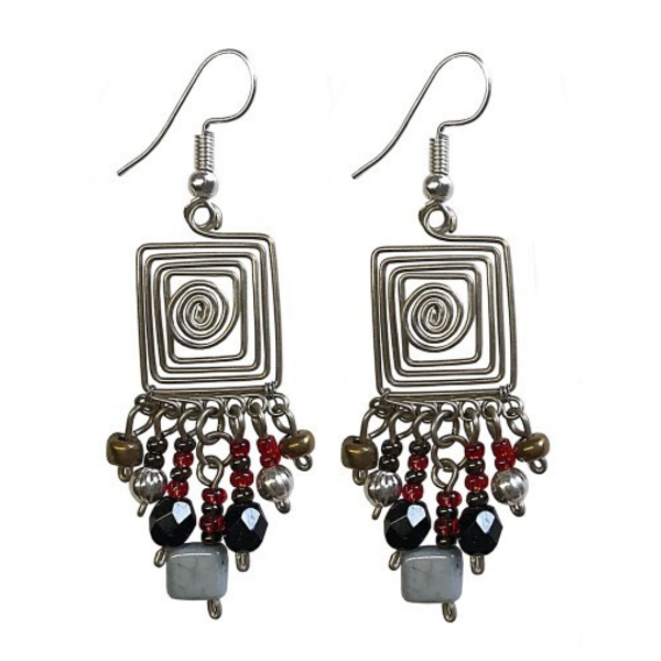 Picture of square wire earrings
