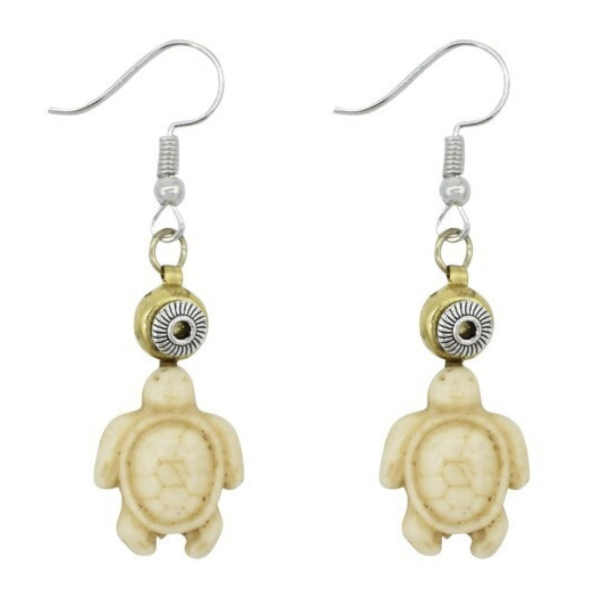 Picture of turtle charm earrings