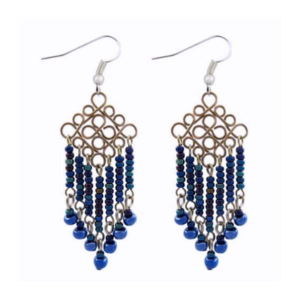 Picture of wire diamond earrings