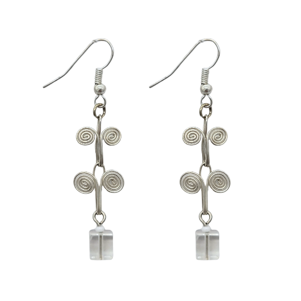 Picture of glass cube earrings