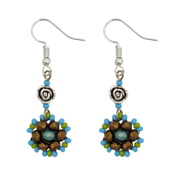 Blossom Beaded Dangle Earrings
