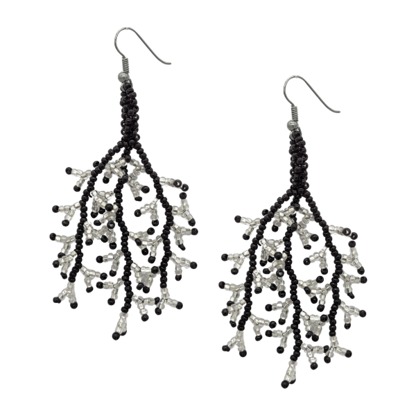 Picture of caribou three strand beaded earrings