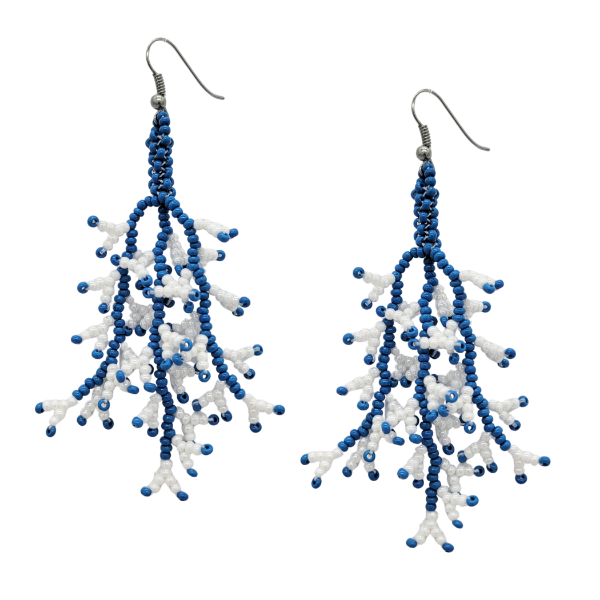 Picture of caribou three strand beaded earrings