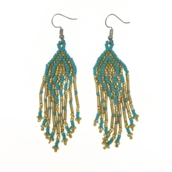 Ariel Beaded Fringe Earrings