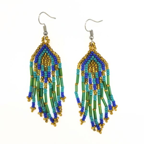 Ariel Beaded Fringe Earrings
