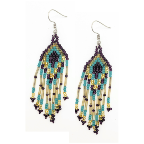 Ariel Beaded Fringe Earrings