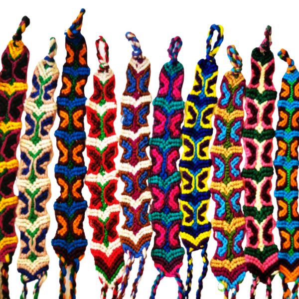 Picture of butterfly friendship bracelet bundle