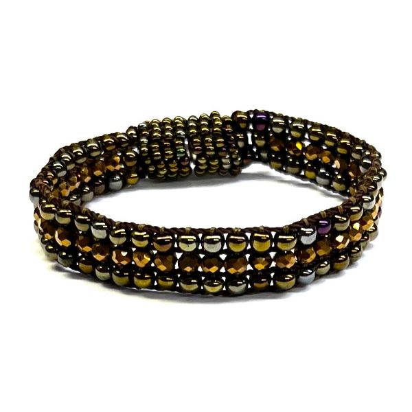 Picture of crystal beaded magnet bracelet