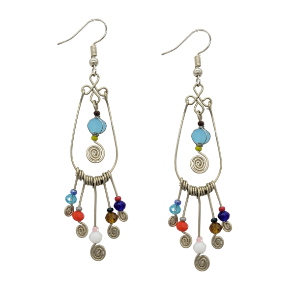 Picture of cadena spiral wire earrings