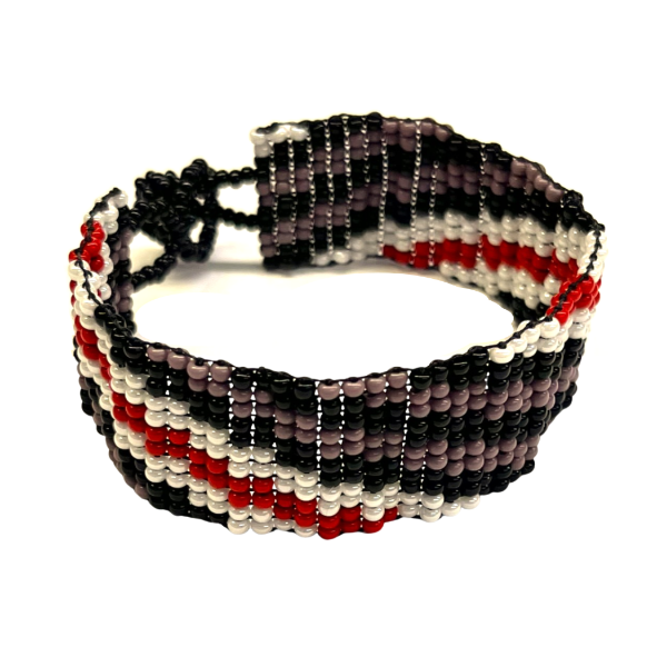 Picture of striped beaded bracelet