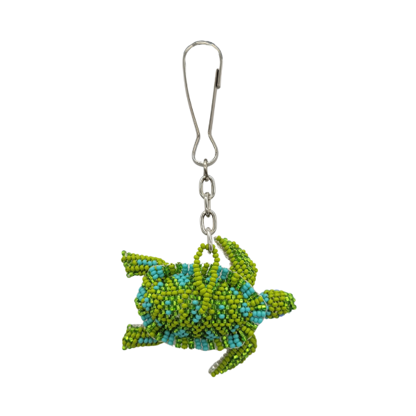 Picture of turtle beaded bag charm