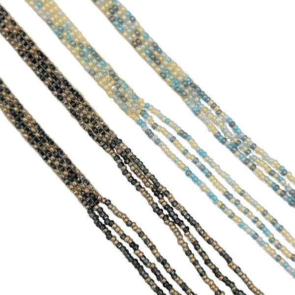 Picture of desi triple strand beaded necklace