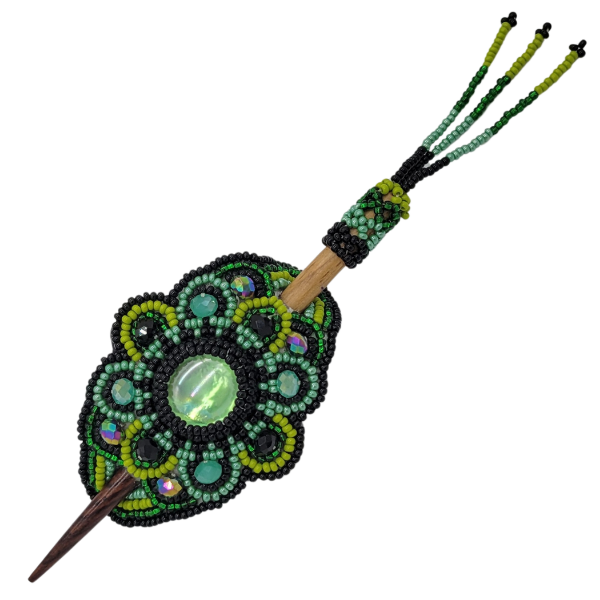 Picture of mini beaded crystal hair slide