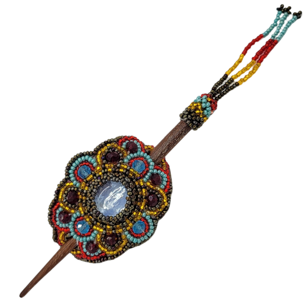 Picture of mini beaded crystal hair slide