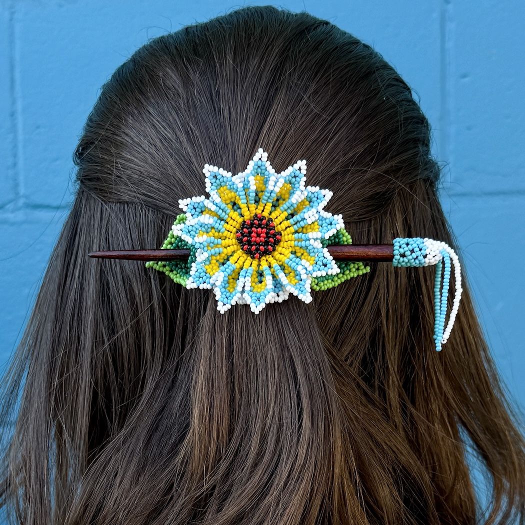 Wildflower Beaded Hair Slide