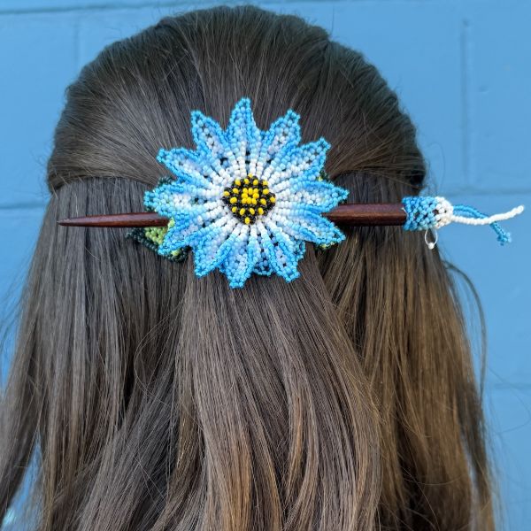 Wildflower Beaded Hair Slide