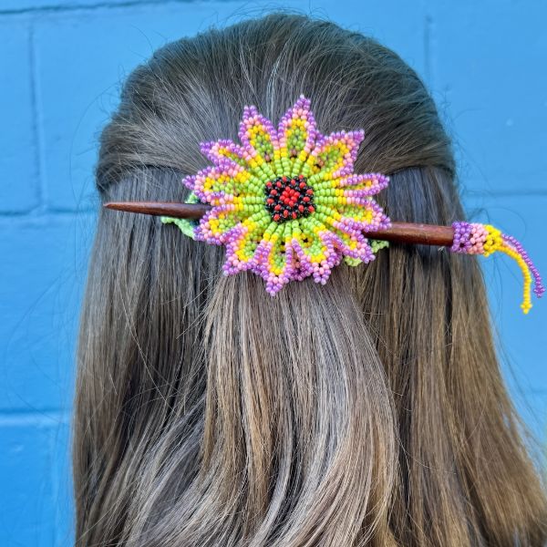 Wildflower Beaded Hair Slide