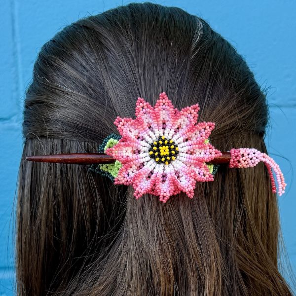 Wildflower Beaded Hair Slide