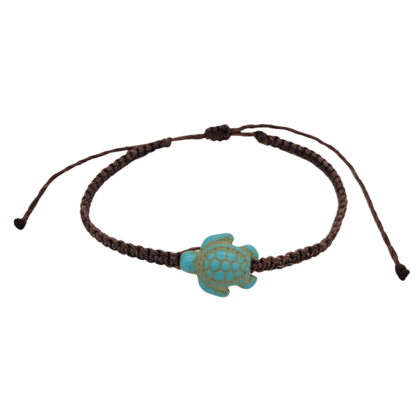 Sea Turtle Pull Cord Bracelet
