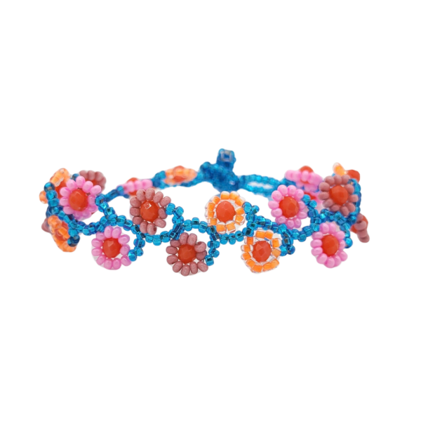 Flower Vine Beaded Bracelet