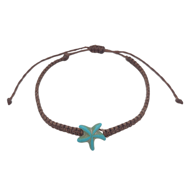 Starfish Pull Cord Bracelet